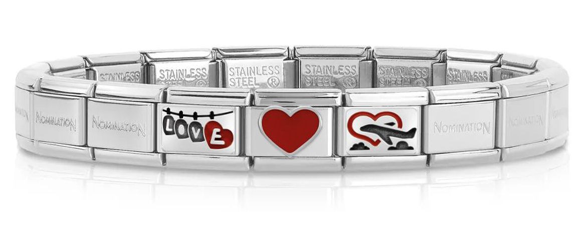 LOVE-NOM Composable LOVE Bracelet (3 links + Jewellery - Nomination - Modalova