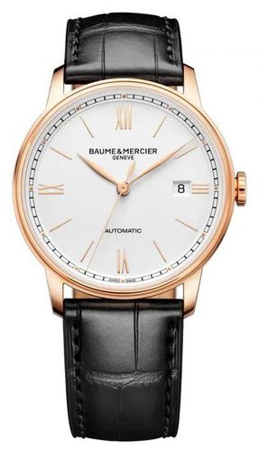 M0A10597 Classima Automatic 18k Pink-Gold Watch - Baume & Mercier - Modalova