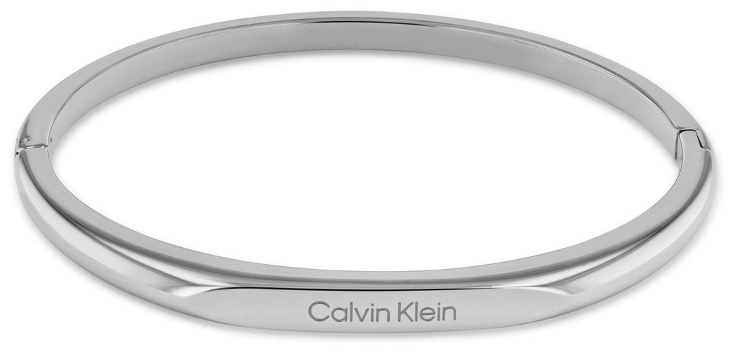 Ladies Bangle Silver Tone Logo Jewellery - Calvin Klein - Modalova