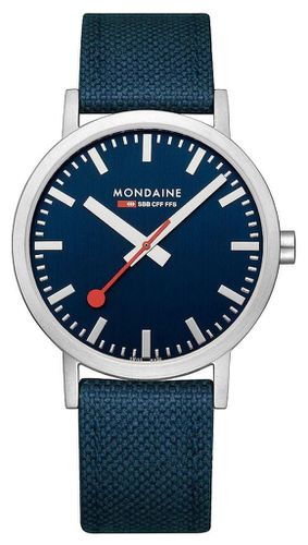 A660.30360.40SBD Classic 40 Mm Deepest Textile Watch - Mondaine - Modalova