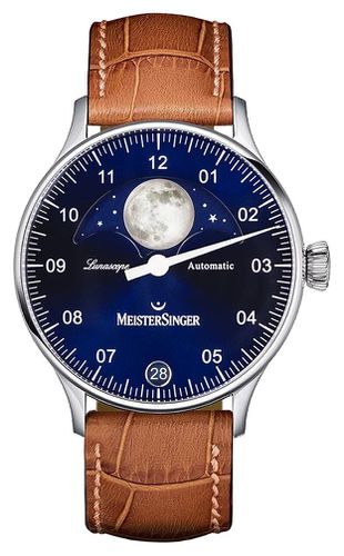 LS908 Pangaea Lunascope Strap Dial Watch - MeisterSinger - Modalova