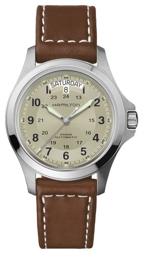 H64455523 Khaki Field King Automatic (40mm) Beige Watch - Hamilton - Modalova