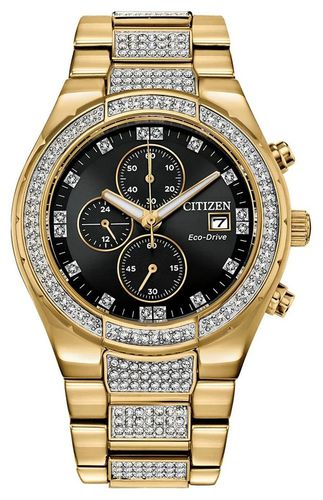 CA0752-58E Men's Eco-Drive -Tone Crystal Set Watch - Citizen - Modalova