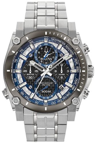 B316 Precisionist Quartz Chronograph 46mm Watch - Bulova - Modalova