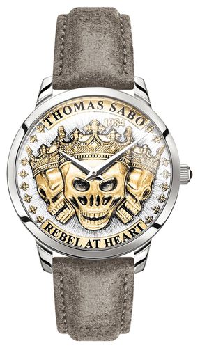 WA0356-273-207-42 | Men's Rebel Spirit 3D Skulls Watch - Thomas Sabo - Modalova