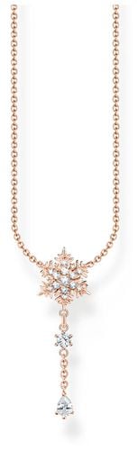 KE2171-416-14-L45V Snowflake Drop Necklace | Jewellery - Thomas Sabo - Modalova