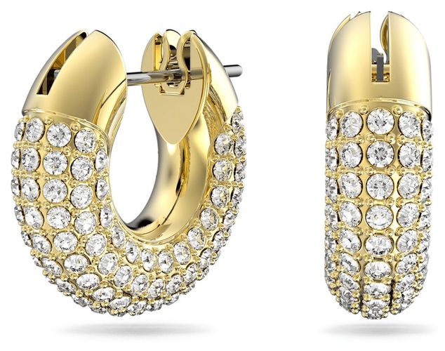 Dextera Yellow Gold-Plated Hoop Earrings Jewellery - Swarovski - Modalova