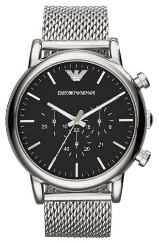 AR1808 Men's | Chronograph Dial | Steel Watch - Emporio Armani - Modalova