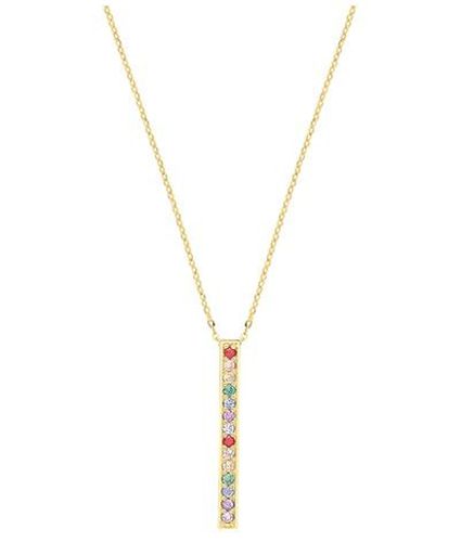 NK420 Rainbow Bar Charm Jewellery - James Moore TH - Modalova