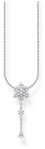 KE2171-051-14-L45V Snowflake Drop Necklace | Jewellery - Thomas Sabo - Modalova