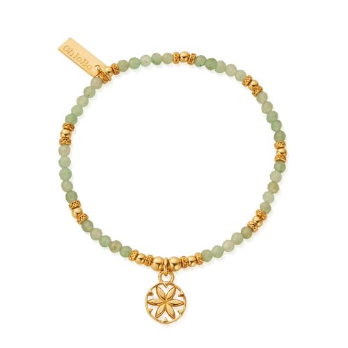 GBAFR3405 In Bloom FLOWER MANDALA Aventurine Bracelet Jewellery - ChloBo - Modalova