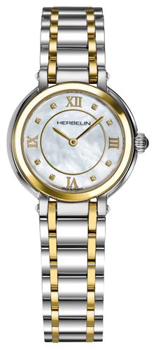 BT59 Galet | Mother-of-Pearl Dial | Two-Tone Watch - Herbelin - Modalova