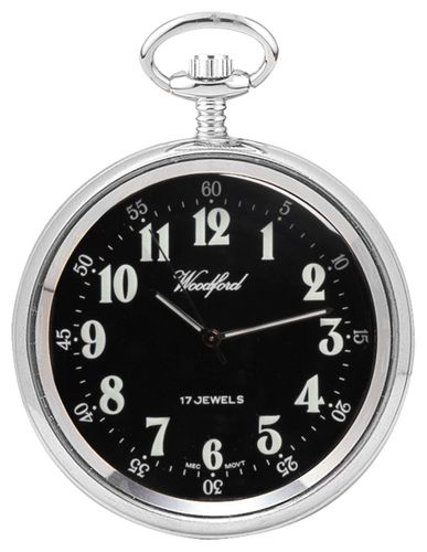 Mechanical Open-faced Pocket Stainless Watch - Woodford - Modalova