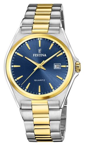 F20554/4 Men's | Dial | Two Tone Bracelet Watch - Festina - Modalova