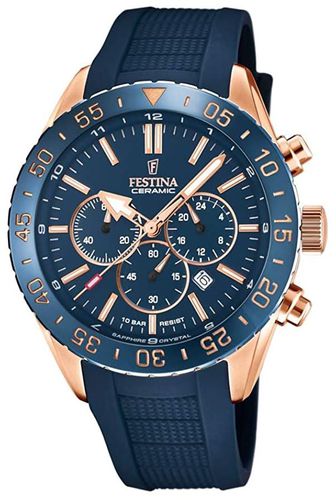 F20516/1 Ceramic Chronograph (44mm) Dial / Watch - Festina - Modalova