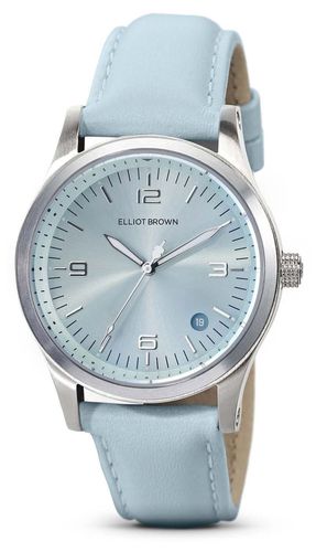 L61 Kimmeridge Quartz (38mm) Aquamarine Watch - Elliot Brown - Modalova