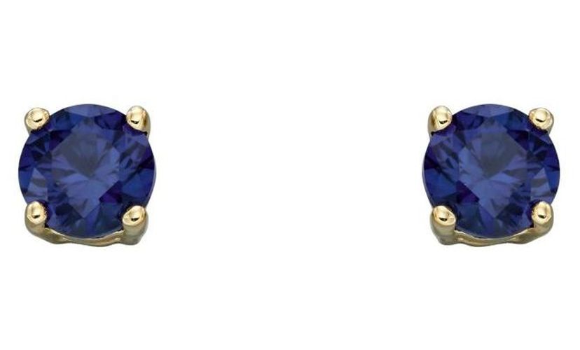 GE2334 9k Yellow Gold Sapphire September Stud Jewellery - Elements Gold - Modalova