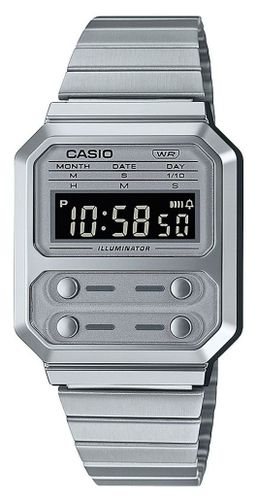 A100WE-7BEF Collection Vintage Stainless Steel Watch - Casio - Modalova