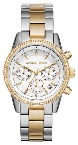 MK6474 Women's Ritz Two-Tone Chronograph Watch - Michael Kors - Modalova