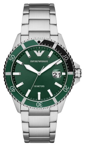 AR11338 Men's | Dial | Stainless Steel Watch - Emporio Armani - Modalova