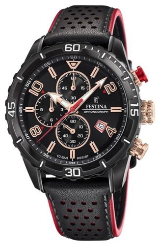 F20519/4 Men's Chronograph | Leather Strap | Watch - Festina - Modalova