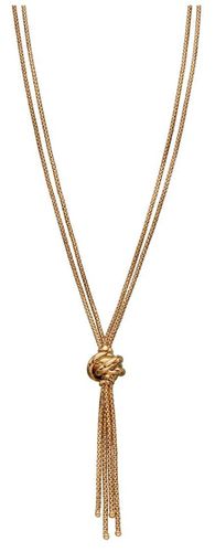 GN311 9k Yellow Gold Double Strand Knot Jewellery - Elements Gold - Modalova