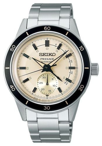 SSA447J1 Presage Style 60s Dial Black Bezel Watch - Seiko - Modalova