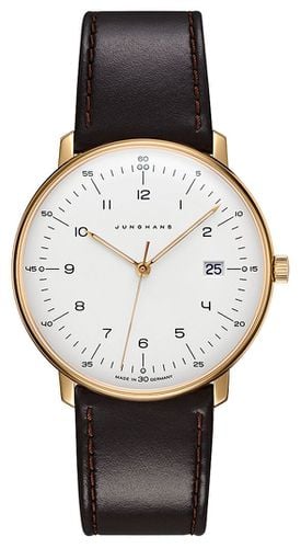 Max Bill Quartz | Leather Strap | Watch - Junghans - Modalova