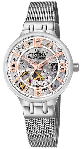 F20579/1 Ladies Automatic W/ Mesh Watch - Festina - Modalova