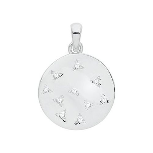 G61065 Silver Cubic Zirconia Set Star Disc Jewellery - James Moore TH - Modalova