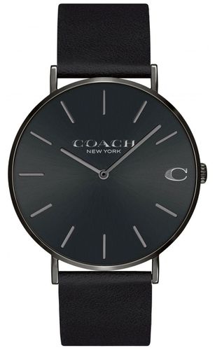 Men's | Charles | Leather Strap | Watch - Coach - Modalova