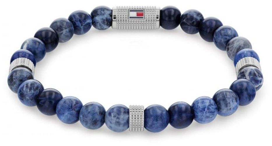 Men's Blue Beaded Stone Bracelet Jewellery - Tommy Hilfiger - Modalova