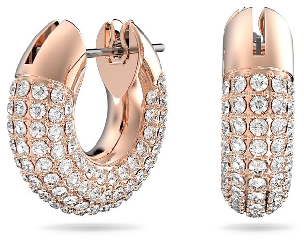 Dextera Rose-Gold Hoop Earrings Jewellery - Swarovski - Modalova