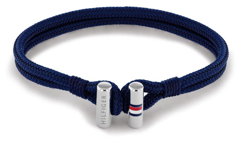 Unisex Nylon Blue Wrapped Bracelet Jewellery - Tommy Hilfiger - Modalova