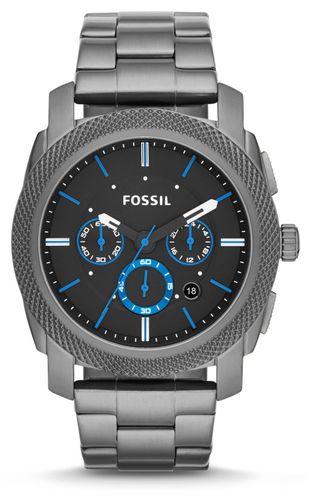 FS4931 Men's Machine | Dial | Gunmetal Bracelet Watch - Fossil - Modalova