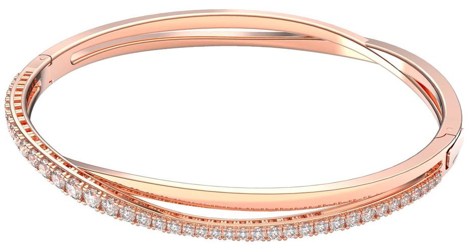 Twist | Bracelet | Rose Gold -Tone Plated Jewellery - Swarovski - Modalova