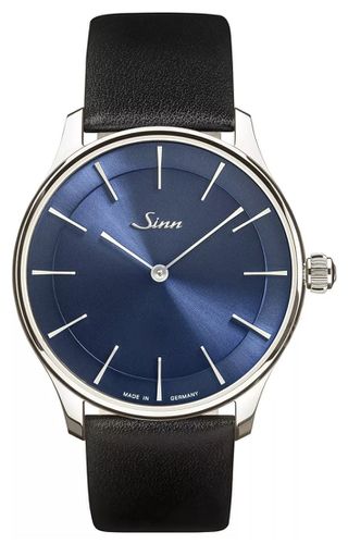 Ag B Silver Case Leather Strap Watch - Sinn - Modalova