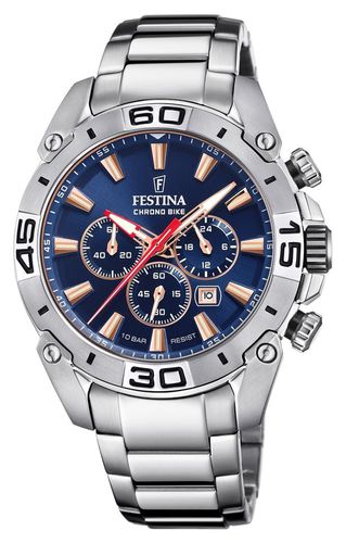 F20543/4 Chrono Bike Quartz (45.5mm) Dark Dial Watch - Festina - Modalova