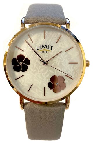 Flower Dial / Leather Watch - Limit - Modalova