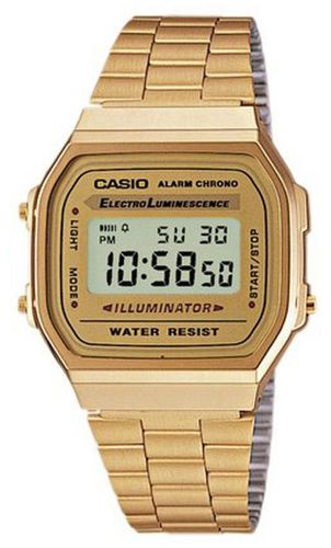 A168WG-9EF Unisex Plated Retro Digital Collection Watch - Casio - Modalova