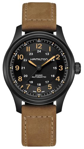 H70665533 Khaki Field Titanium Automatic (42mm) Watch - Hamilton - Modalova