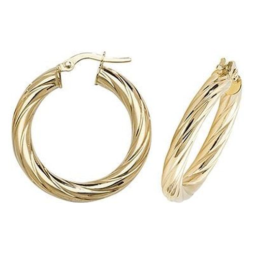 ER1059-20 20mm Hoop Earrings Jewellery - James Moore TH - Modalova