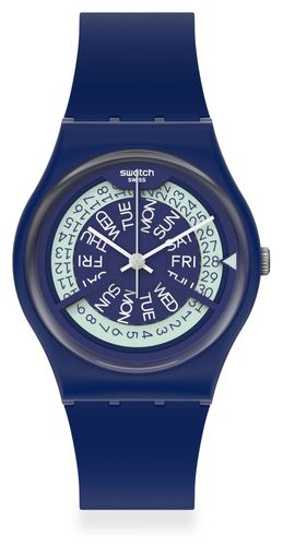 GN727 N-IGMA NAVY | Navy Silicone Strap | Dial Watch - Swatch - Modalova