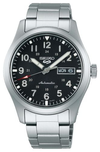 SRPG27K1 5 Sports Field Dial Stainless Steel Watch - Seiko - Modalova