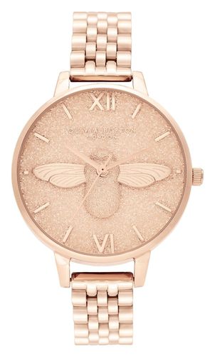 OB16GD46 | Women's | Glitter Dial | 3D Bee | Watch - Olivia Burton - Modalova