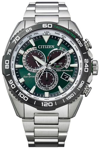 CB5034-91W Promaster Land Perpetual Chrono A-T Green Watch - Citizen - Modalova