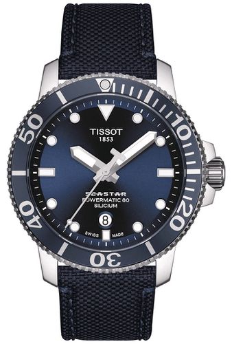 T1204071704101 Seastar 1000 Powermatic | Fabric Watch - Tissot - Modalova