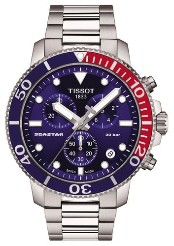 T1204171104103 Seastar 1000 Quartz Chronograph Watch - Tissot - Modalova