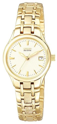 EW1262-55P Women's Gold Plated Stainless Steel Eco- Watch - Citizen - Modalova