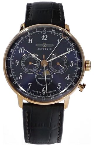 LZ 129 Hindenburg Moonphase (40mm) Night Watch - Zeppelin - Modalova